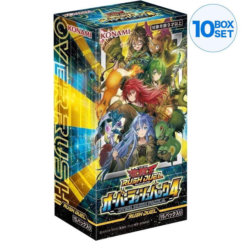 Konami Yu-Gi-Oh OCG Rash Duel Over Rush 4 Pack Box TCG JAPAN OFFICIAL