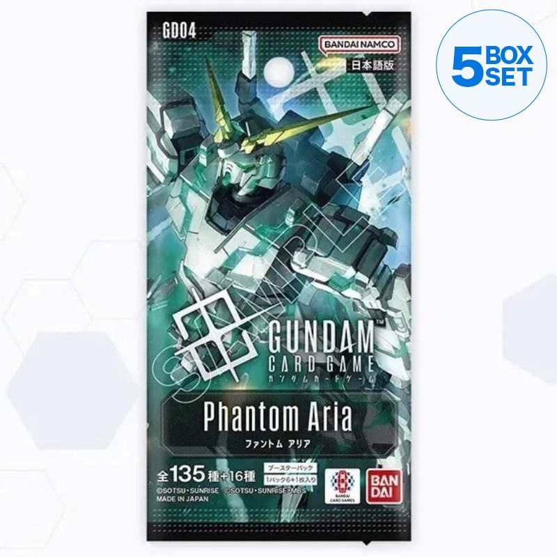 ガンダムカードゲーム Phantom Aria 白 各4枚セット 4コン BANDAI Gundam Card Game Phantom Aria GD04 Booster Pack Box TCG