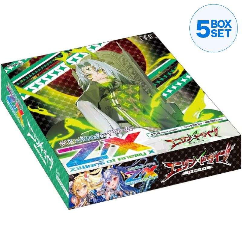 Z/X Zilhões de inimigos X IG01 Unison Drive Booster Pack Box TCG JAPÃO