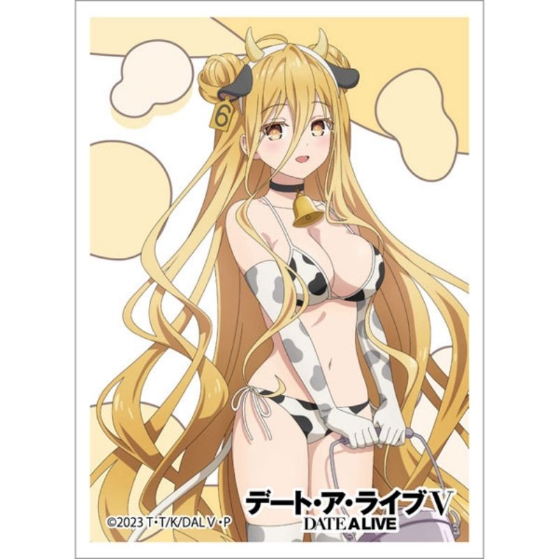 Date A Live V Mukuro Hoshimiya Cow Pattern Swimsuit New Illustration Sleeve