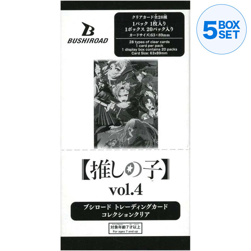 Coleção de cartas colecionáveis ​​Clear Oshi no Ko vol.4 Booster Pack Box TCG JAPÃO