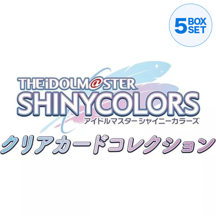 Collezione di carte Clear Bandai The Idolmaster Shiny Colors Booster Pack Box TCG