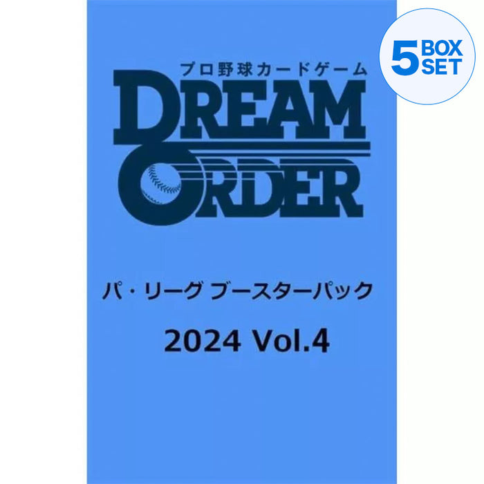 Professional Baseball Card DREAM ORDER Pacific League 2024 Vol.4 Booster Box TCG