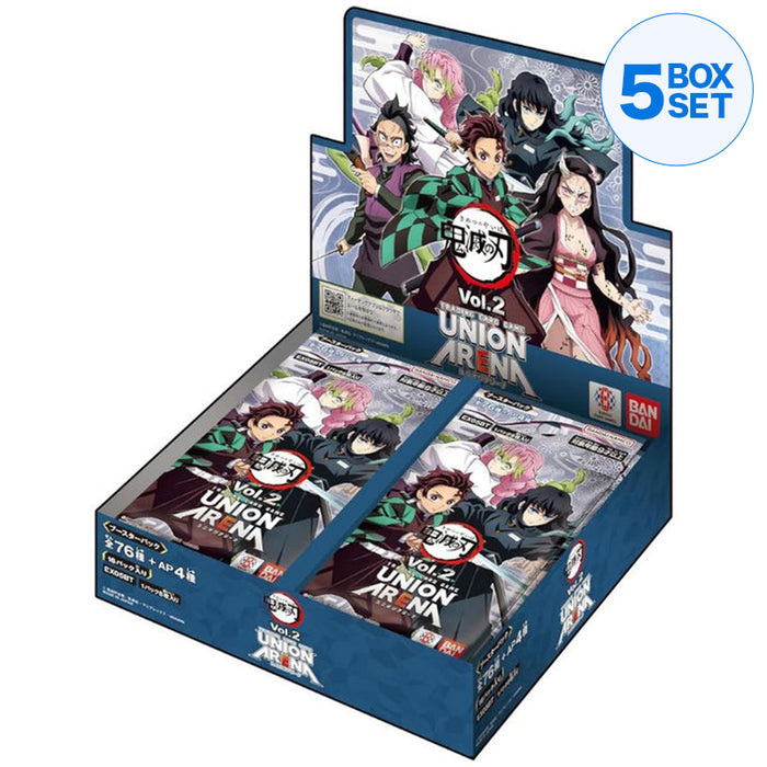 BANDAI Union Arena Demon Slayer Kimetsu No Yaiba Vol.2 EX05BT Booster Box TCG