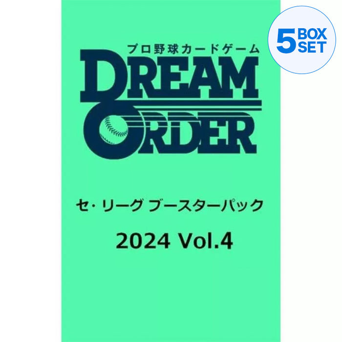 Tarjeta de béisbol profesional Dream Order Central League 2024 Vol.4 Booster Box TCG