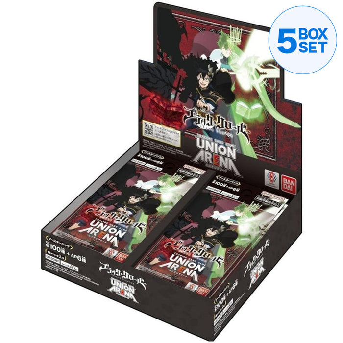 Bandai Union Arena Black Clover Booster Pack Box UA20BT TCG Japón Oficial