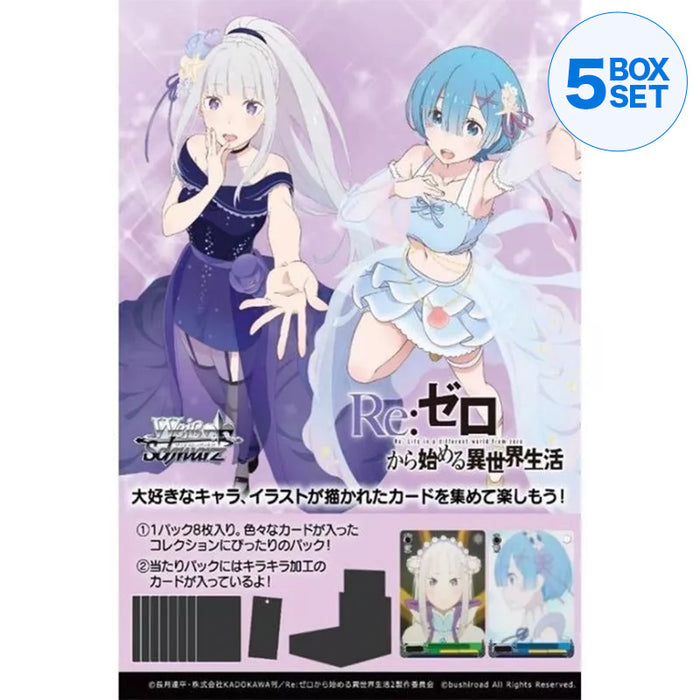 Weiss Schwarz Re: Zero Bature Life In otro World Vol.3 Booster Pack Box TCG