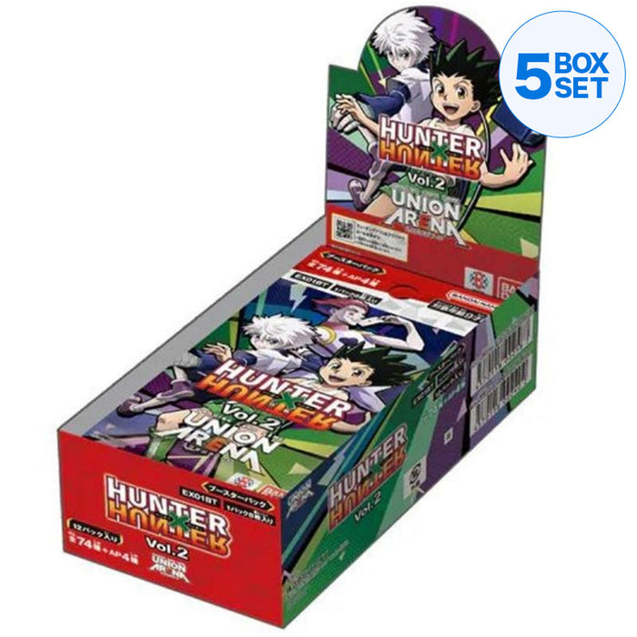 Bandai Union Arena Hunter × Hunter Extra Booster Pack Box TCG Japón Oficial