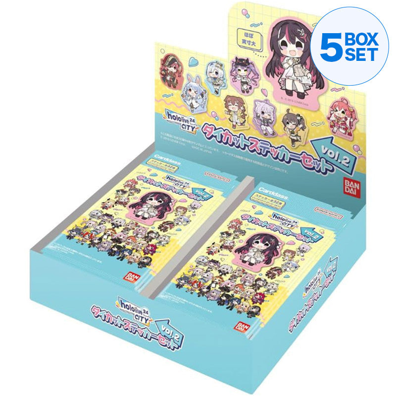 Conjunto de adesivos recortados BANDAI Hololive CITY'24 Vol.2 JAPÃO OFICIAL