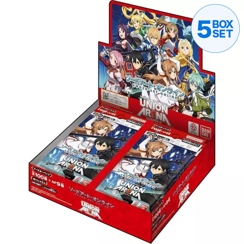 BANDAI Union Arena Sword Art Online UA15BT Booster Pack Box TCG JAPÃO OFICIAL