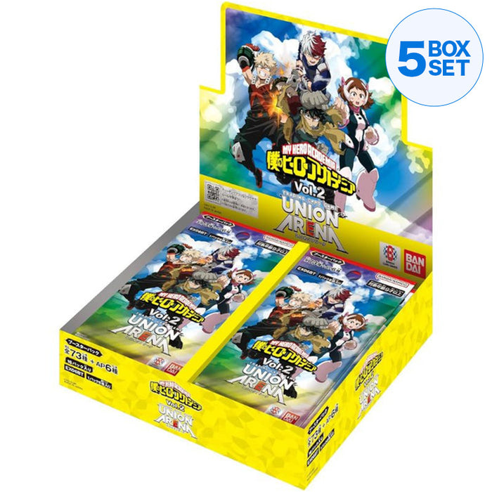 BANDAI Union Arena My Hero Academia Vol.2 EX06BT Booster Pack Box TCG JAPAN