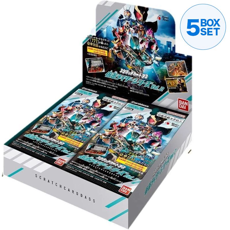 BANDAI Scratch Carddass Kamen Rider Vol.2 Booster Pack Box TCG JAPAN OFFICIAL