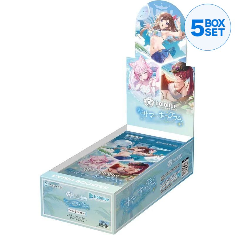 hololive Official Card Game Summer Hologram Extra Booster Pack Box TCG JAPAN