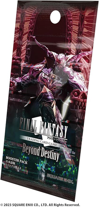 FFTCG Booster Pack oltre Destiny giapponese ver. BACK BOX TCG Giappone Officiale