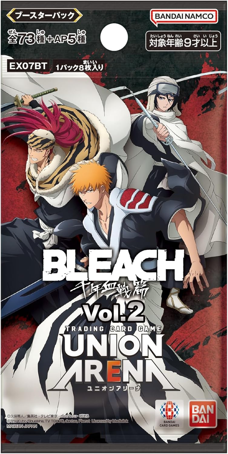 Bandai Union Arena Bleach milhares de anos de guerra no sangue vol. 2 Booster Pack Box TCG