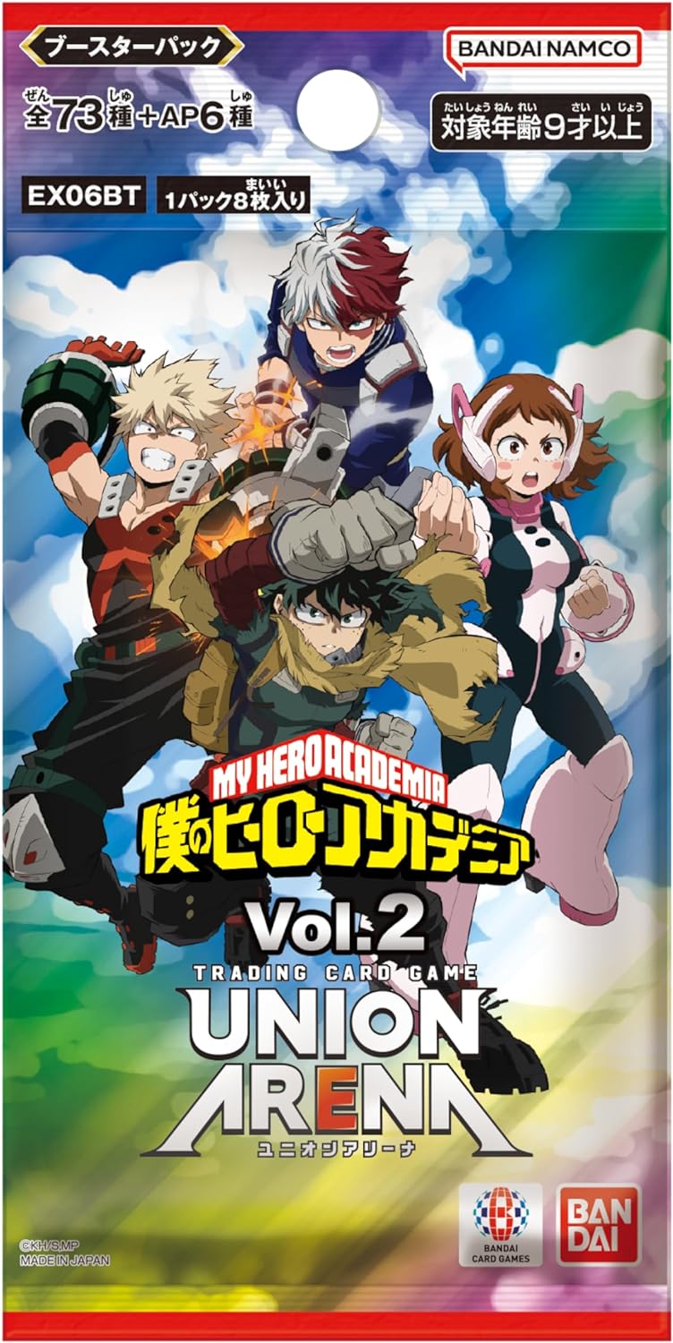 BANDAI Union Arena My Hero Academia Vol.2 EX06BT Booster Pack Box TCG JAPAN