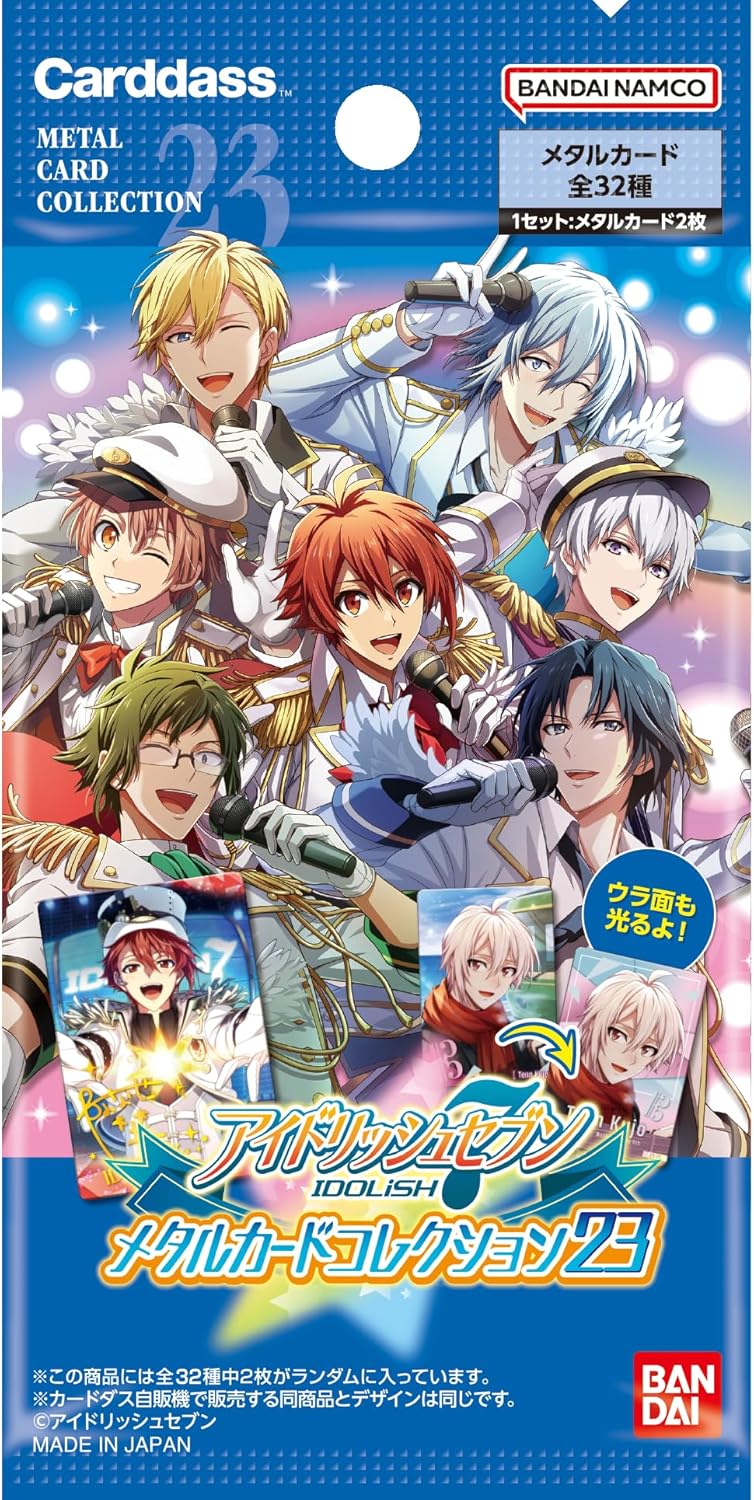 Bandai Idolish7 Metal Card Coleção Caixa 23 Booster Box TCG Japan Oficial