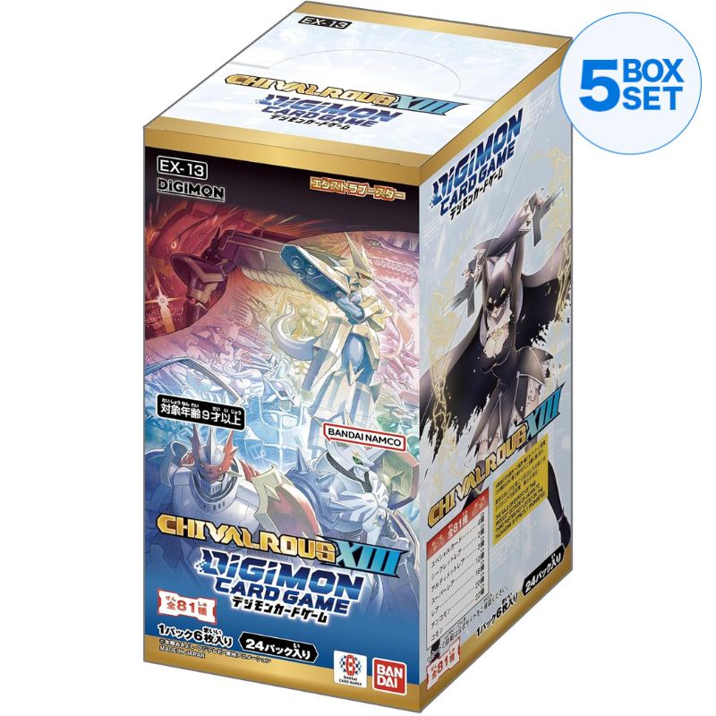 BANDAI Digimon Card Game Chivalrous XIII EX-13 Booster Pack Box TCG JAPAN