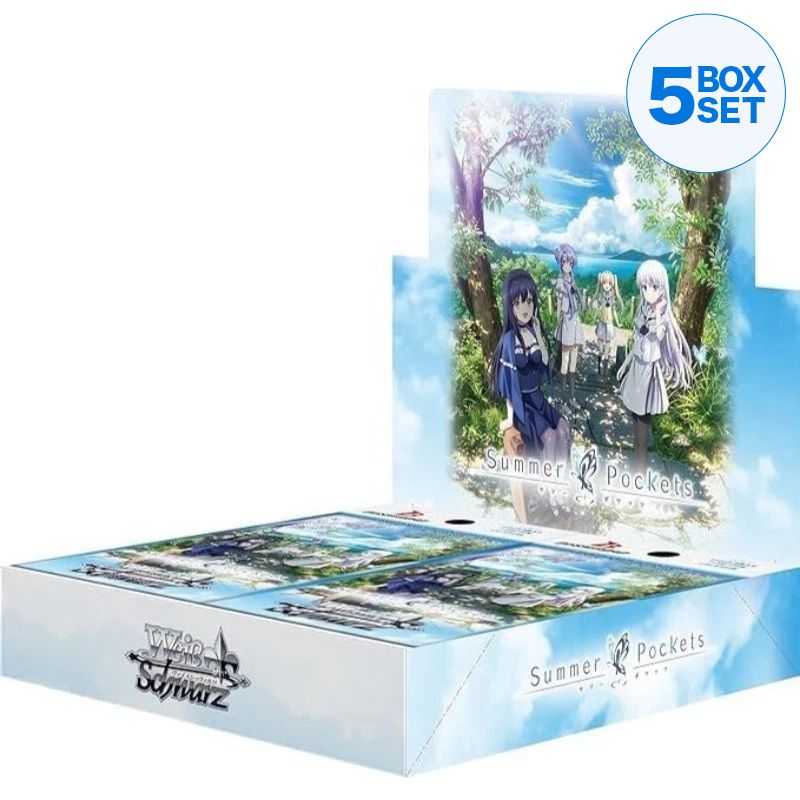 未開封 5BOX Weiss Schwarz Summer Pockets Weiss Schwarz Summer Pockets Booster Pack Box TCG JAPAN OFFICIAL