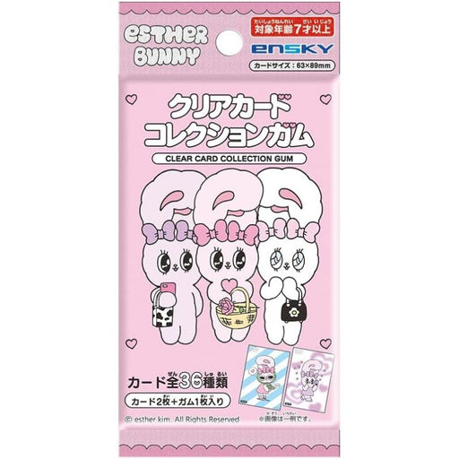 Esther Bunny Clear Card Collection Gum 18Pack Box TCG Candy Toy JAPAN OFFICIAL