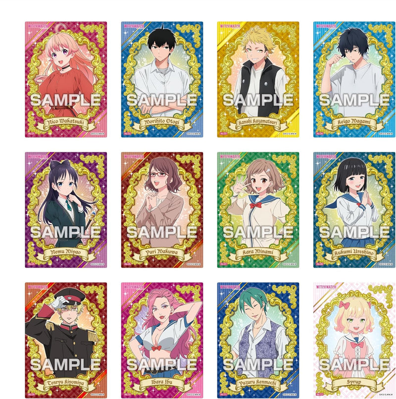 Witch Watch Colección de tarjetas transparentes Primera prensa Paquete de 16 Candy Toy TCG JAPÓN
