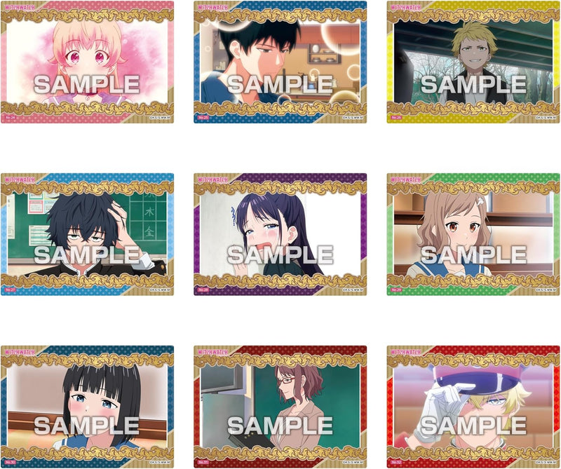 Witch Watch Colección de tarjetas transparentes Primera prensa Paquete de 16 Candy Toy TCG JAPÓN