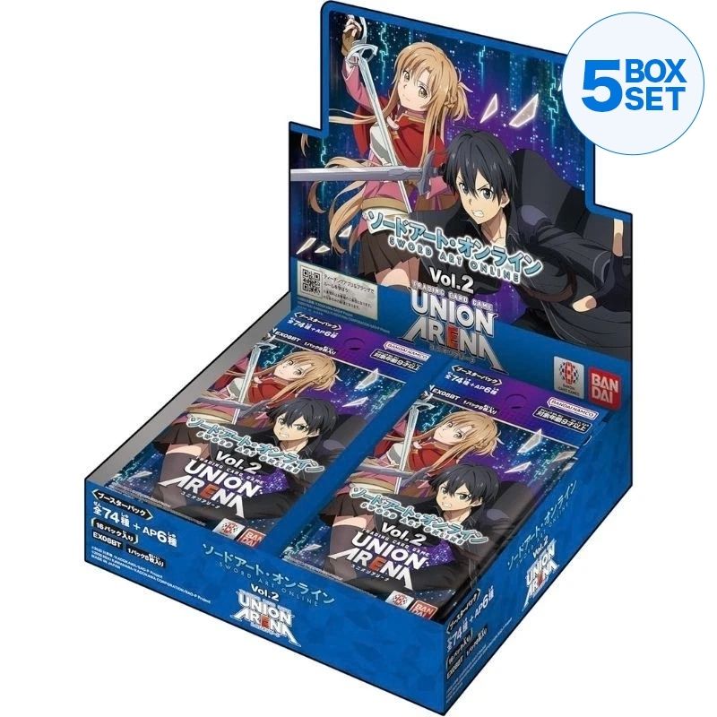 BANDAI Union Arena Sword Art Online Vol. 2 EX08BT Booster Pack Box TCG JAPAN