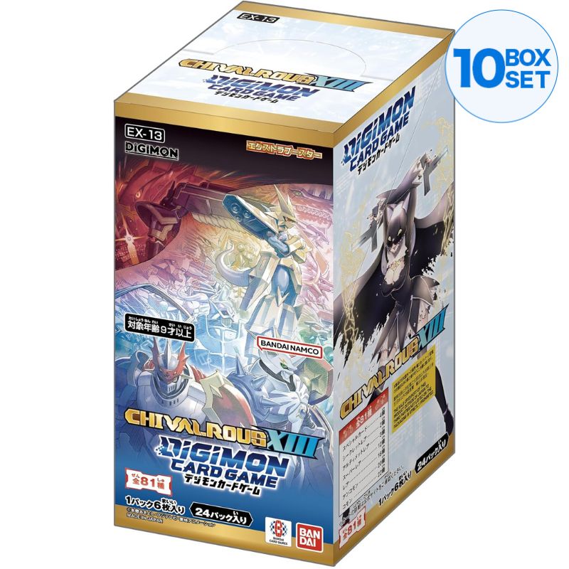 BANDAI Digimon Card Game Chivalrous XIII EX-13 Booster Pack Box TCG JAPAN