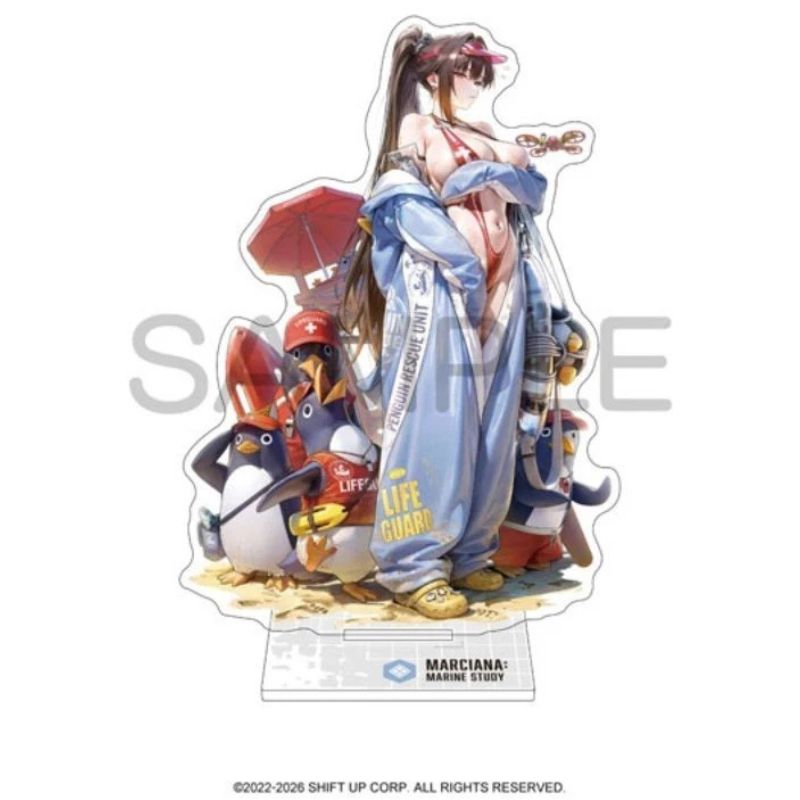Goddess of Victory Nikke Acrylic Stand Marciana Marine Study JAPAN OFFICIAL