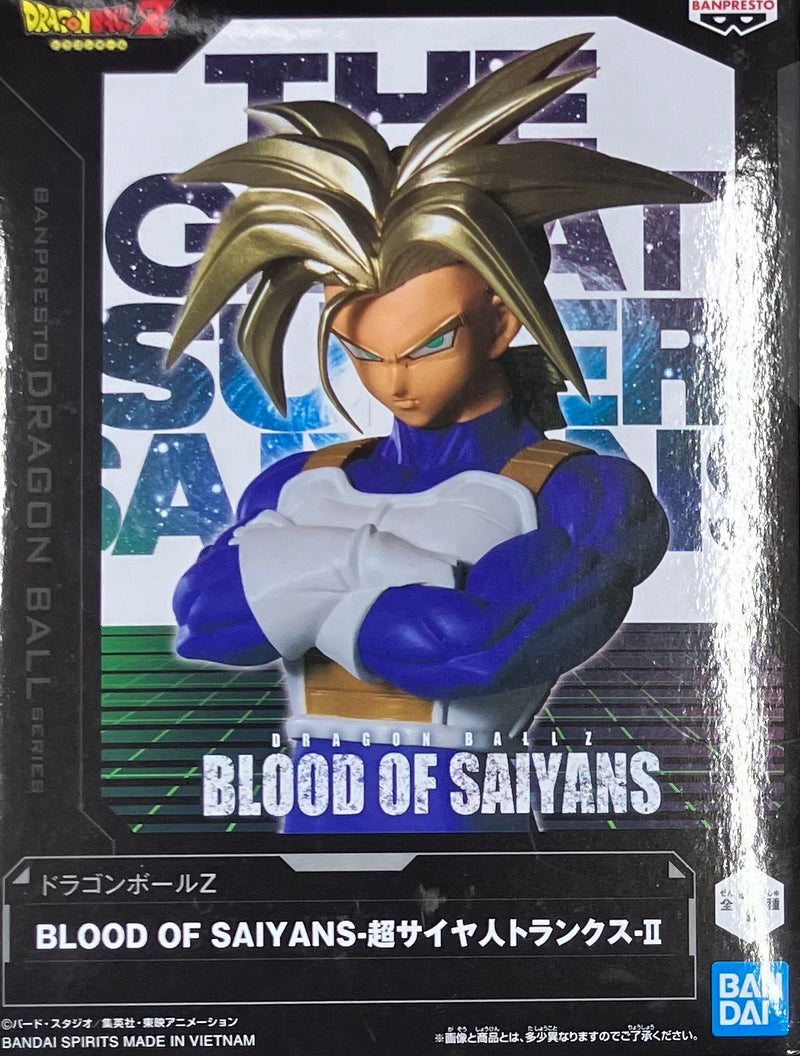 Banpresto Blood of Saiyans Dragon Ball Z Super Saiyan Trunks II Figure JAPAN