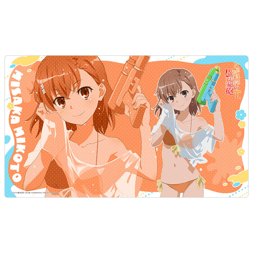 Toaru Kagaku no Railgun T Mikoto Misaka Water Fun Illustration Rubber Mat JAPAN
