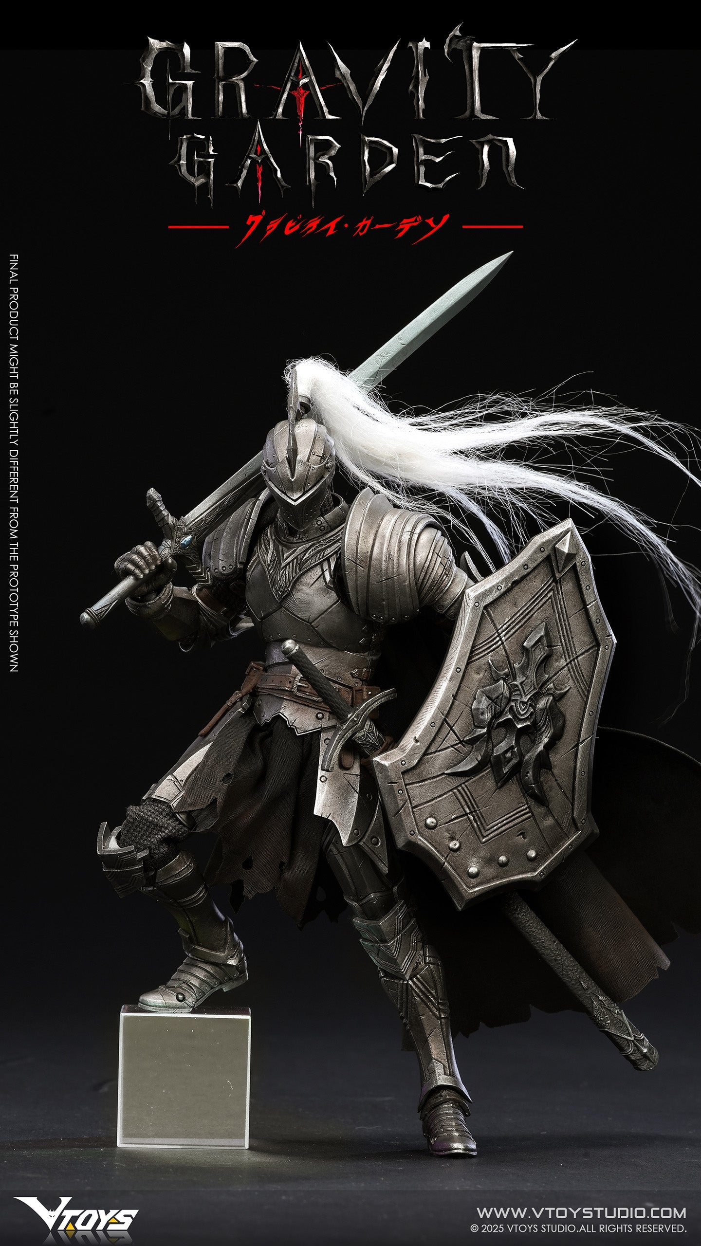 VTOYS GRAVITY GARDEN Series Silver Moon Knight 1/12 Figure JAPAN