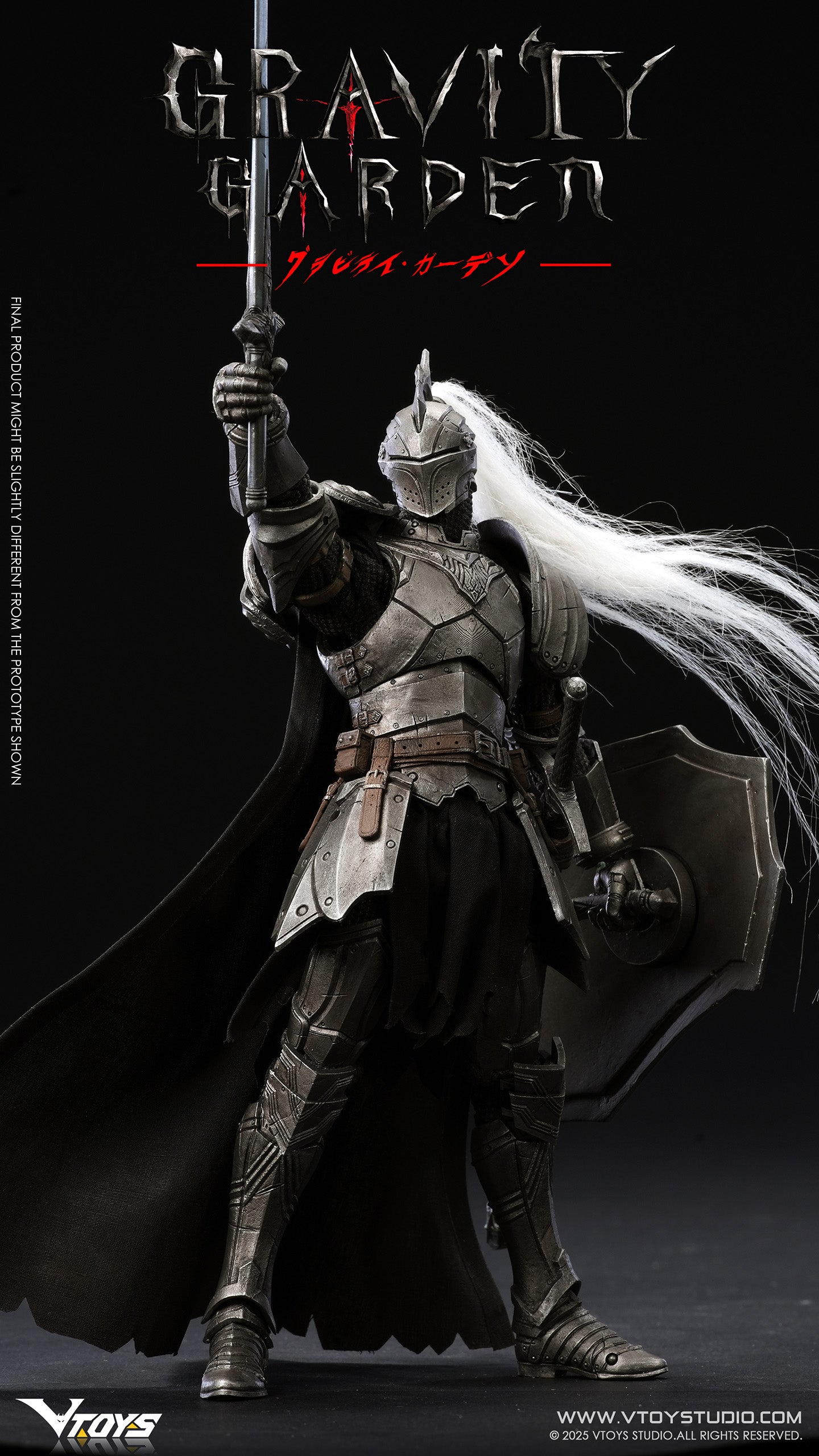 VTOYS GRAVITY GARDEN Series Silver Moon Knight 1/12 Figure JAPAN