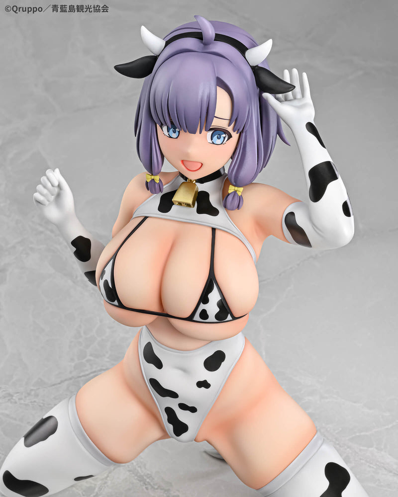Q-six Nukitashi THE ANIMATION Misaki Hotori Cow Pattern Costume 1/5 Figure JAPAN