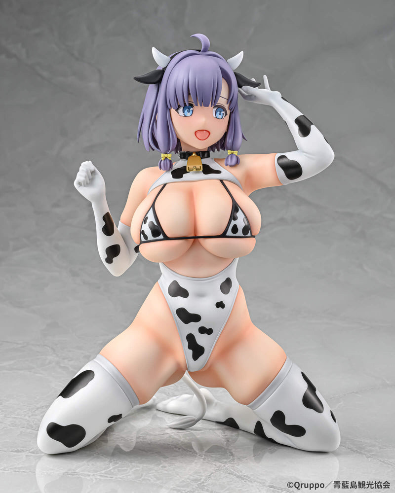 Q-six Nukitashi THE ANIMATION Misaki Hotori Cow Pattern Costume 1/5 Figure JAPAN