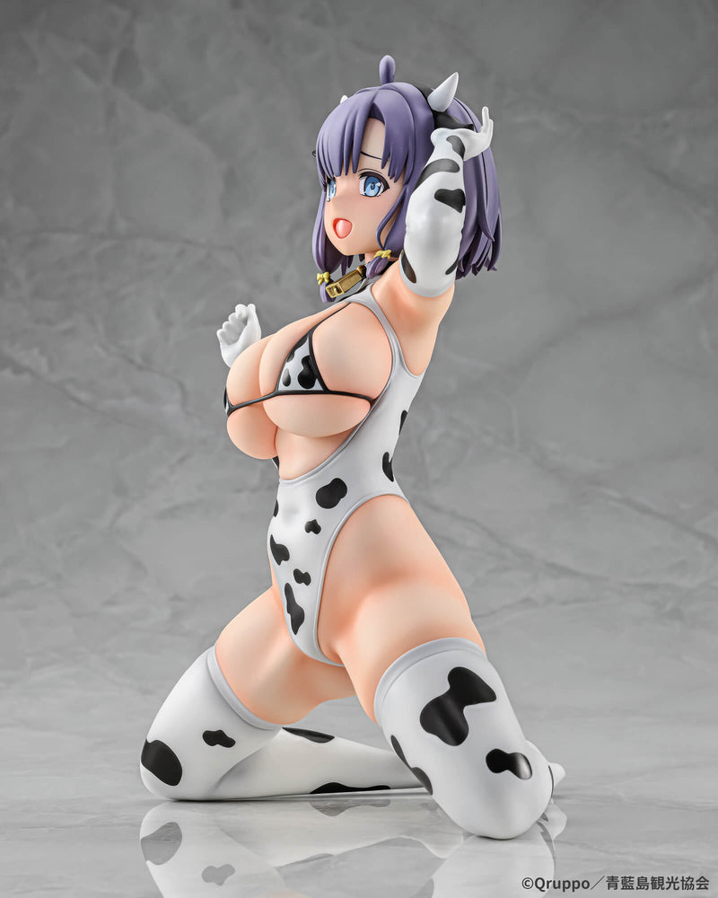 Q-six Nukitashi THE ANIMATION Misaki Hotori Cow Pattern Costume 1/5 Figure JAPAN