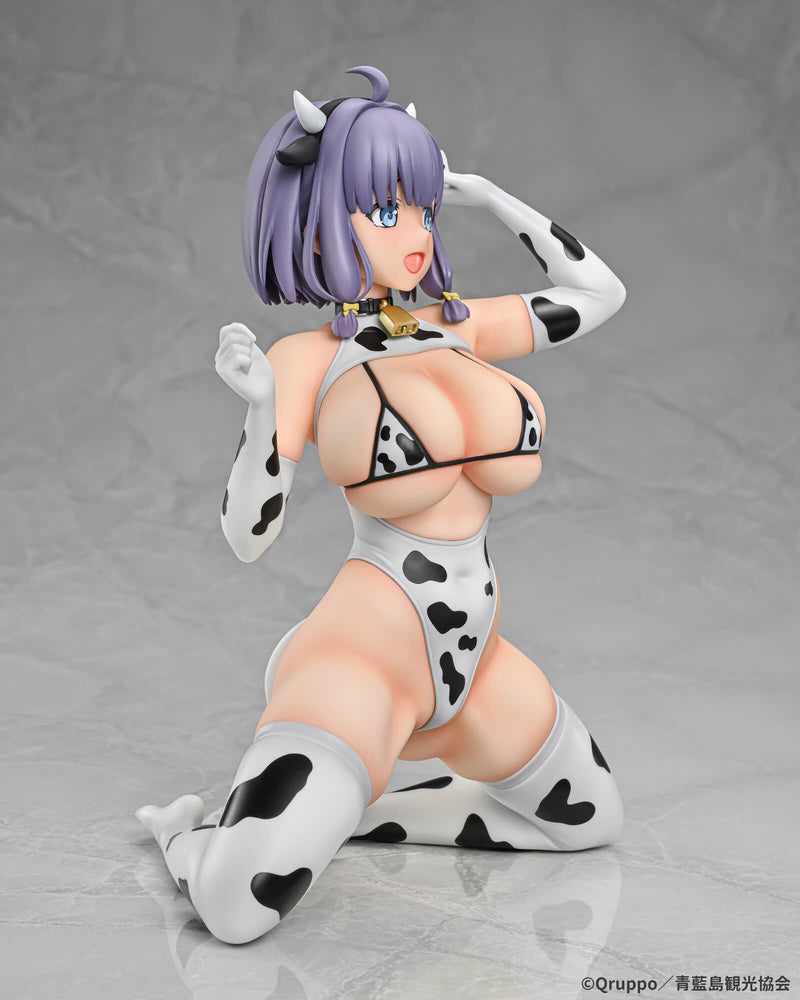 Q-six Nukitashi THE ANIMATION Misaki Hotori Cow Pattern Costume 1/5 Figure JAPAN