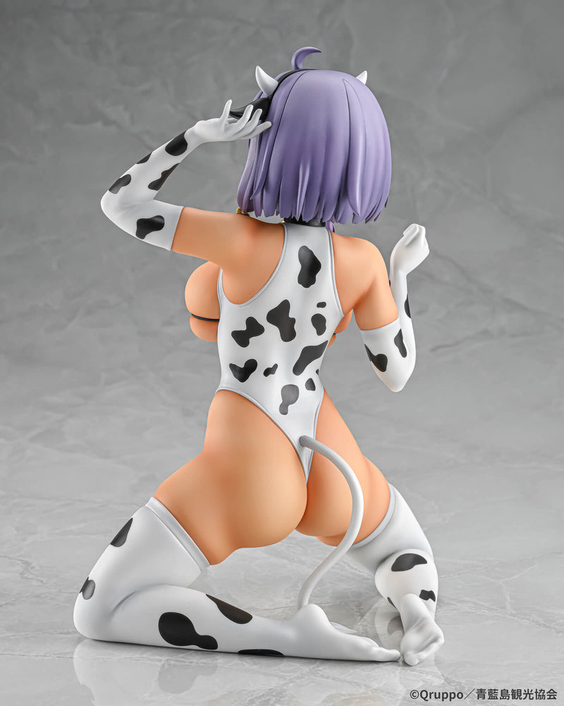 Q-six Misaki Hotori Cow Pattern Costume Suntanned ver. 1/5 Figure JAPAN OFFICIAL