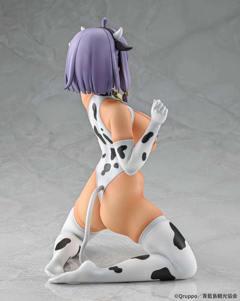 Q-six Misaki Hotori Cow Pattern Costume Suntanned ver. 1/5 Figure JAPAN OFFICIAL