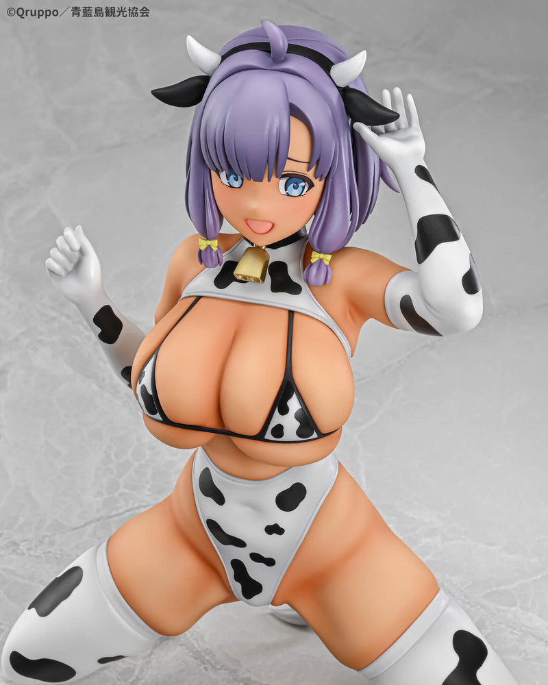 Q-six Misaki Hotori Cow Pattern Costume Suntanned ver. 1/5 Figure JAPAN OFFICIAL