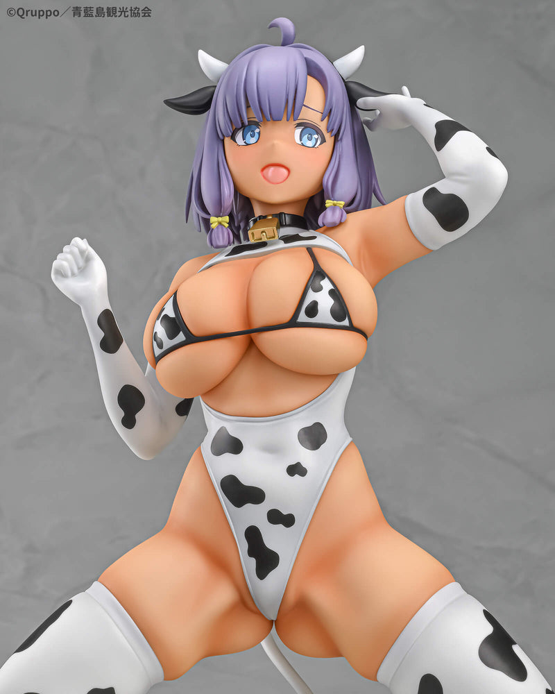 Q-six Misaki Hotori Cow Pattern Costume Suntanned ver. 1/5 Figure JAPAN OFFICIAL
