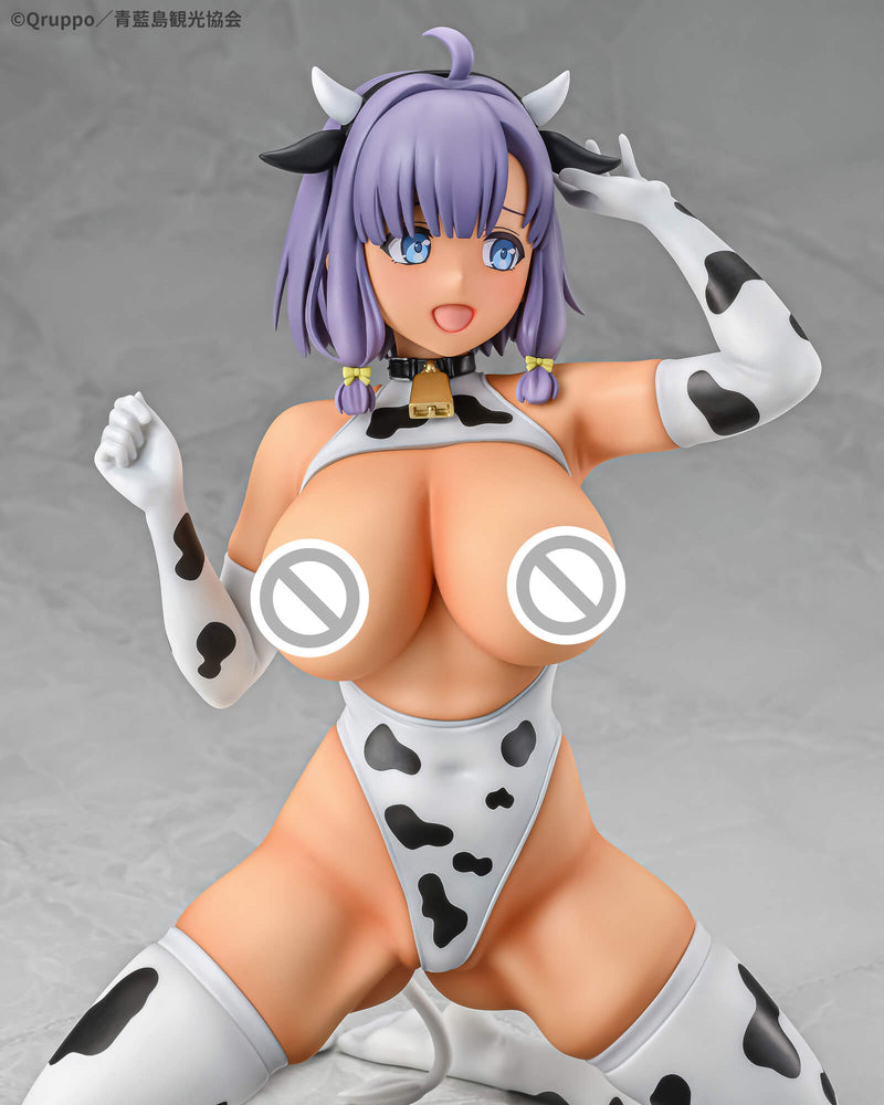 Q-six Misaki Hotori Cow Pattern Costume Suntanned ver. 1/5 Figure JAPAN OFFICIAL