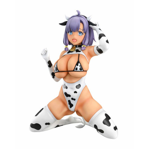 Q-six Misaki Hotori Cow Pattern Costume Suntanned ver. 1/5 Figure JAPAN OFFICIAL