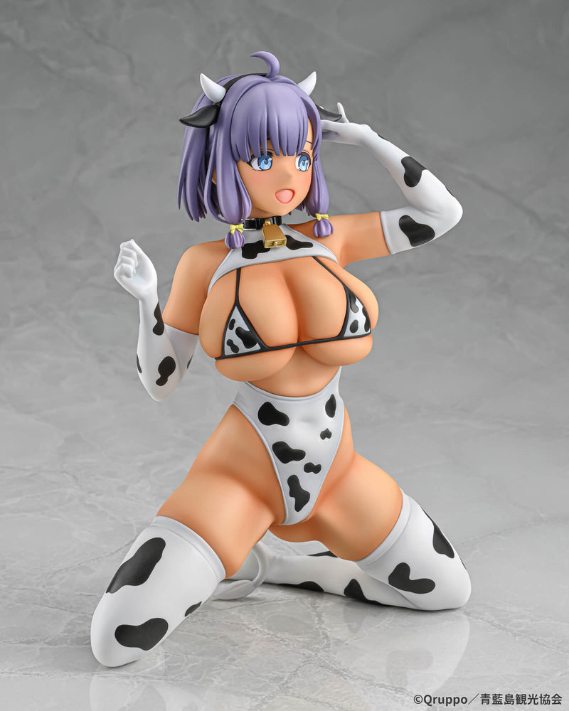 Q-six Misaki Hotori Cow Pattern Costume Suntanned ver. 1/5 Figure JAPAN OFFICIAL