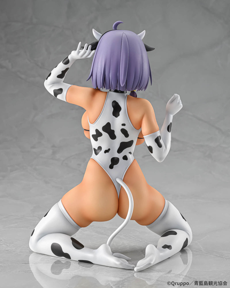 Q-six Misaki Hotori Cow Pattern Costume Suntanned ver. 1/5 Figure JAPAN OFFICIAL