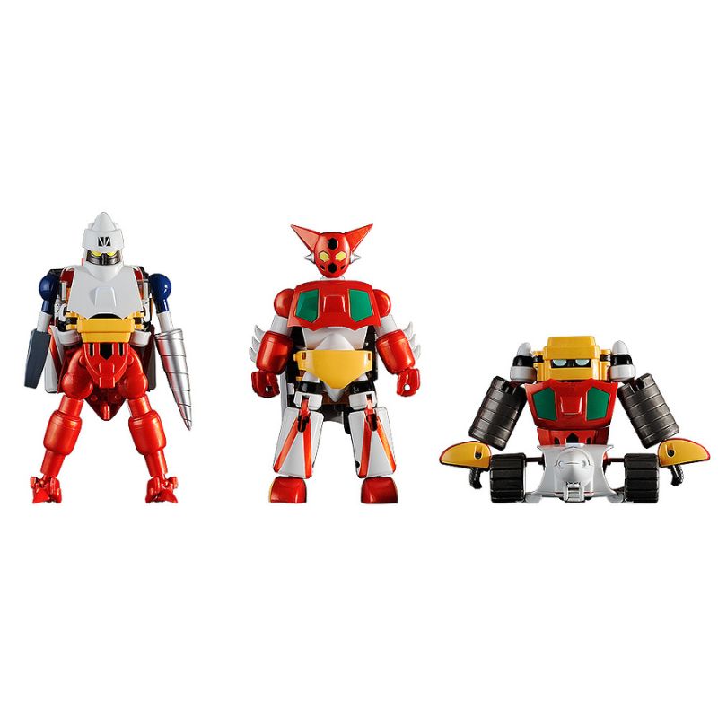 FREEing Dynamic Change Getter Robo Figure - tiga Get Machine siap bertransformasi