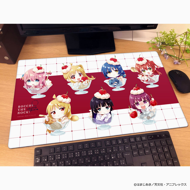 BOCCHI THE ROCK! Cherry and Whipped Cream A Illustration Namori Rubber Mat JAPAN