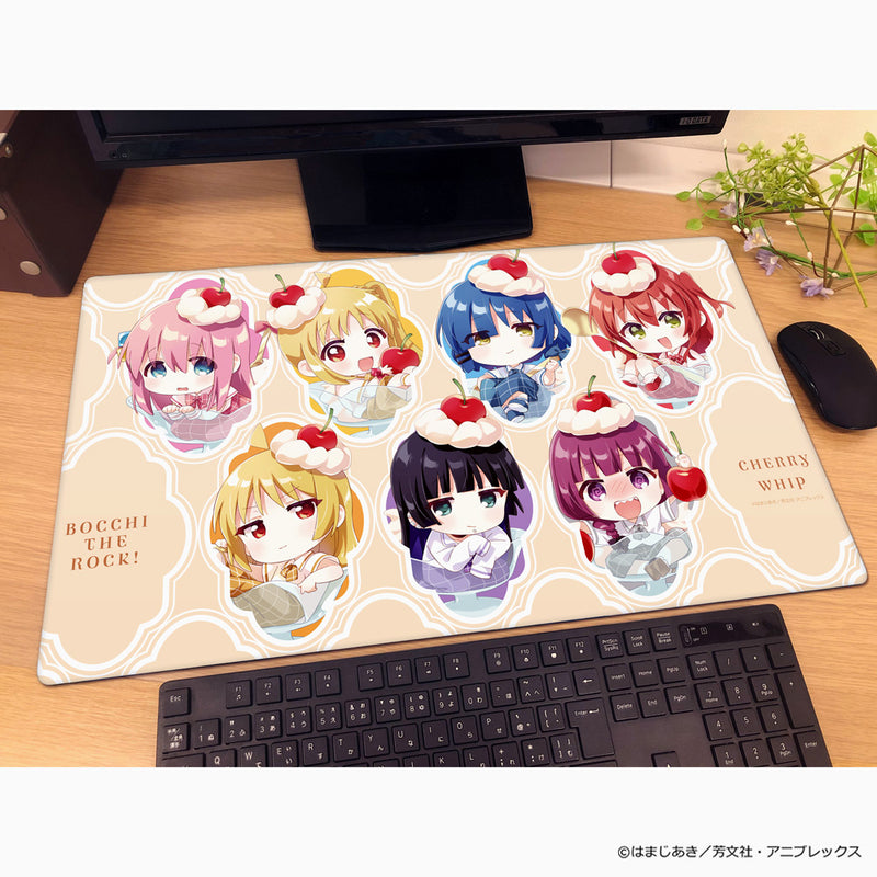 BOCCHI THE ROCK! Cherry and Whipped Cream B Illustration Namori Rubber Mat JAPAN