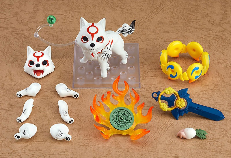 Max Factory Nendoroid Okami Amaterasu DX Ver. Action Figure JAPAN OFFICIAL