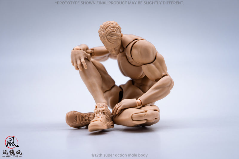 WIND TOYS Super Posable Figure Male Body Normal 1/12 Action Figure JAPAN